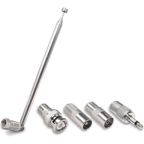 Antenne radio DAB télescopique 75 Ohm pour mini système HiFi AV Récepteur Ancable FM antenne intérieure Unbal (1/5)