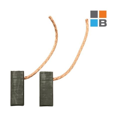 Balais de charbon Parkside PAH1300 B2, PBH1500 E5, PBH1500 F6, PBH1500 F7 – 7 x 8 x 17 mm