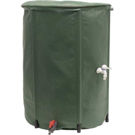 EDA Regenwassertonne faltbar grün 500 Liter 80 x 98 cm (1/2)