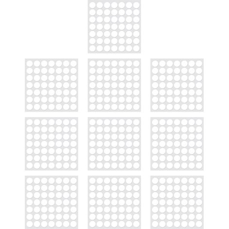 490 Transparente, selbstklebende, rutschfeste Silikonpads 15x1 mm für Glastische und -möbel (15x1 mm). (1/5)