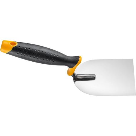 HARDY Frattazzo Livellante 2k Serie  28 Per Smalti Gesso Colla Strumenti Manico Legno Costruzione Ristrutturazione Spatola per Applicazione Intonaco Dimensioni 6x10 cm (1/3)