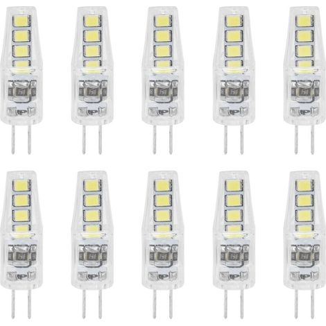 10 pièces G4 8LED lumière 2835 puces de lampe 2W 360 Angle PC lampe ampoule pour bureau à domicile 220Vlumière blanche (1/5)