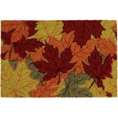 Paillasson en fibres de coco Feuilles (1/2)