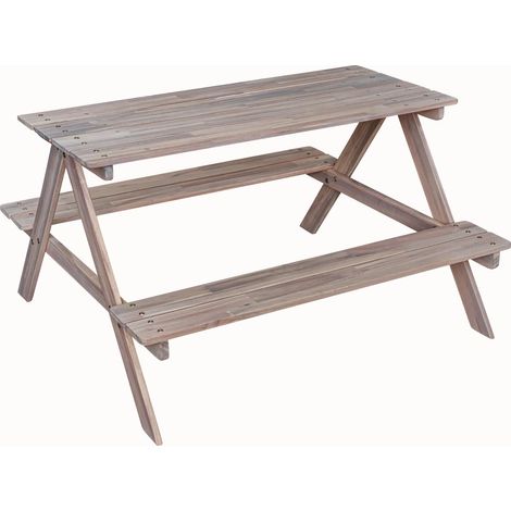 [GEBRAUCHT] B-Ware Kinder-Picknicktisch Akazie FSC Gartenmöbel Tisch mit 2 Bänken für Kinder (1/2)