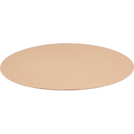 Tovaglietta americana tonda effetto pelle sabbia 38 cm (1/2)