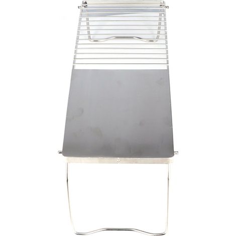 Support de barbecue multifonctionnel pliable en acier inoxydable pour cuisine extérieure, idéal pour les grillades en camping et en voyage. (1/5)
