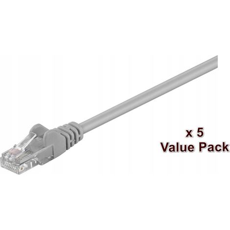 MicroConnect UTP Cat5E 15m Grey - 15 m - Gris (V-UTP515VP)