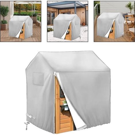 210D Oxford Kinderspielhaus-Abdeckung, wasserdicht, winddicht, UV-beständig, Outdoor-Spielhausschutz mit Reißverschluss und Kordelzug (1/5)