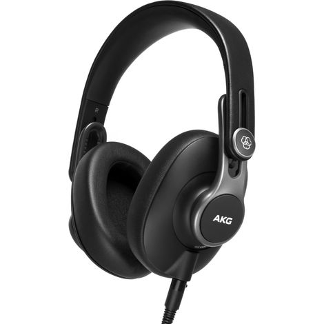 AKG K371 auricular y casco Auriculares Alámbrico Diadema Escenario/Estudio Negro, Metálico (1/5)