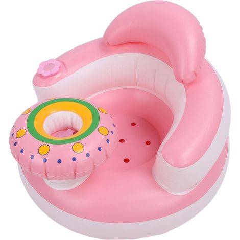 Canapé-lit gonflable pour bébé, siège d'apprentissage pour nourrisson, pompe intégrée, chaise haute gonflable pour la maison, le sol, le lit, la salle de bain, l'herbe ou la plage. (1/5)