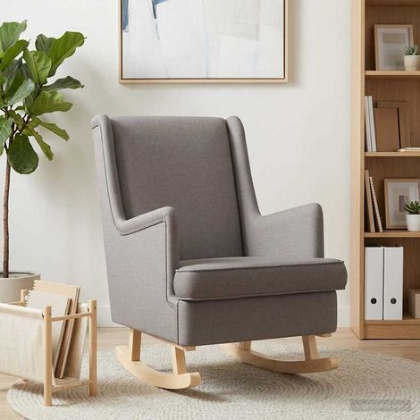 vidaXL Chaise à bascule Taupe 62 x 80 x 85 cm tissu (1/5)