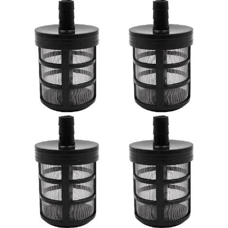 Lot de 4 filtres de tuyau d'arrosage pour pompe à eau - Filtre d'aspiration pour nettoyeur haute pression - Pour jardin et cour - 280 380 (1/5)