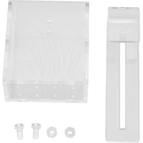 Jardinière aquatique transparente en acrylique pour Aquarium, plantes aquatiques suspendues avec crochet et trous, petits (1/5)