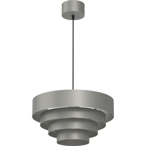Suspension grise foncée Rings Ø39 cm E27 15W Luminex