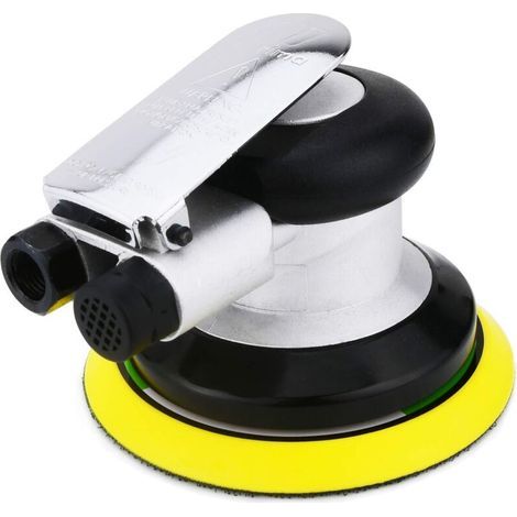 Polisseuse Pneumatique Air comprimé , Professionnel Ponceuse excentrique à air comprimé , polisseuse pneumatique à double action haute performance mini avec , 9500tr/min , (1pcs , 125mm) (1/4)