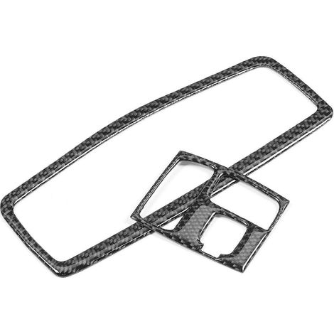 2 pièces de cadre de liseuse de toit avant en fibre de carbone, compatible avec Mitsubishi Lancer 2008–2016