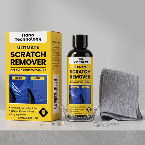 Scratch Repair Kit for Car Body, Repair and Renovation, Paint Gloss, and Daily Car Maintenance -- 100ml + Bamboo Charcoal Cloth