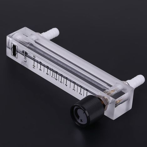 Débitmètre LZQ-7 1-10 LPM avec vanne de régulation pour oxygène/air/gaz (1/5)