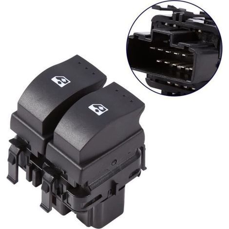 pair Bouton Interrupteur Lève Vitre Commutateur Electrique de Contrôle de Fenêtre Pour Renault Clio II 2 8200 060 045 -OLL (1/4)