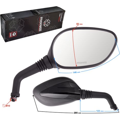 Specchietti R+R (diametro filettatura 10 mm) per scooter B-Max con omologazione (1/4)