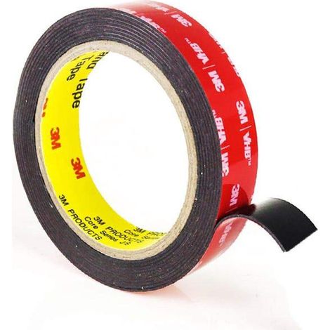Ruban Adhésif Double Face Extra Fort Ruban De Montage Vhb, Étanche Et Résistant Aux Hautes Températures 2 Cm  5 M  1,1 Mm D'épaisseur
