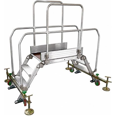Piattaforma mobile 4 gradini - Alt. massima lavoro 2.89m - DIVA3/90R-AL (1/5)
