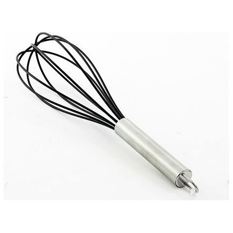 Frusta da Cucina in Silicone 5 Fili e Manico in Acciaio 30 cm