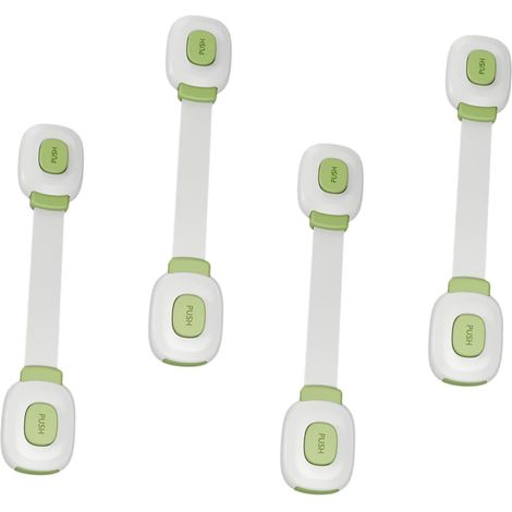 A set of 6 child safety locks, suitable for drawers, cabinets, and refrigerators, eco-friendly.