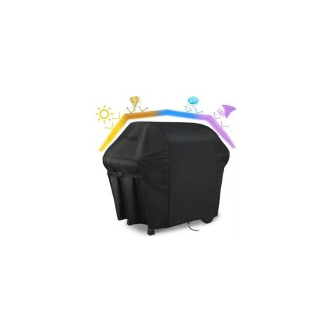 LAN Housse Barbecue, Bache Barbecue Exterieur 100% Impermeable - Housse pour Barbecue 600D Tissu Oxford Ne Se Décolore Pas Bâche Barbecue Housse Plancha pour Weber Char Broil (152x124x75CM) (1/5)