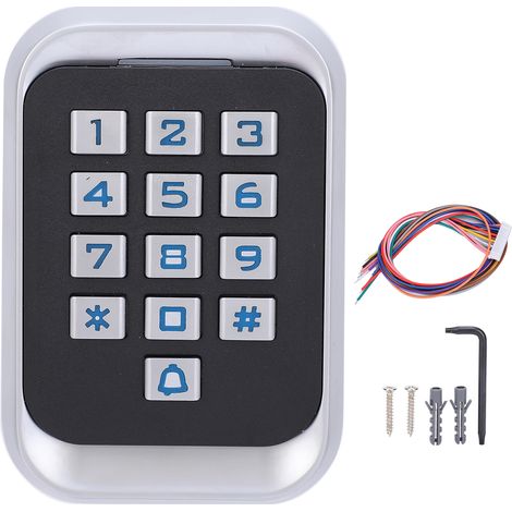 125KHz RFID clavier à code d'accès avec rétroéclairage, compatible Wiegand 26, pour carte ID et mot de passe (1/5)