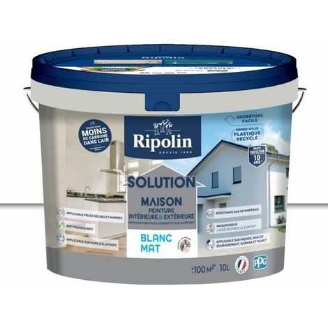 Ripolin pintura blanco mate 10 L interior exterior