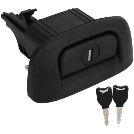 [Pièce Automobile] + Serrure de Hayon de Carrosserie Trunk Boot avec 2 Clés Anti-Intempéries ABS Noir 7700431773 pour Platina
