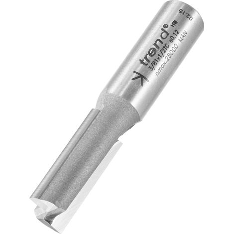 Trend 3/81X1/2TC 3/81 x 1/2 Shank TCT Two Flute Cutter 12.7 x 32mm Router Bit