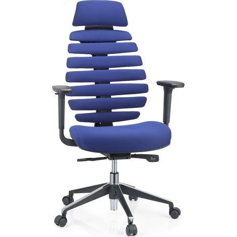 Bürostuhl / Drehstuhl ERGO LINE II PRO Stoff blau hjh OFFICE