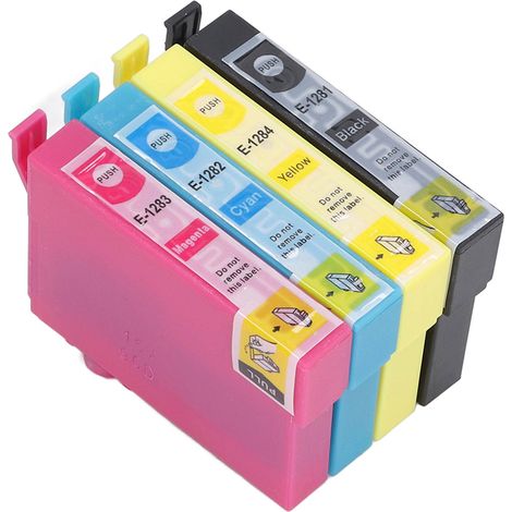 cartouches d'encre transparentes BK CMY inaltérables pour imprimante Stylus S22 SX125 SX130 SX230 (1/5)