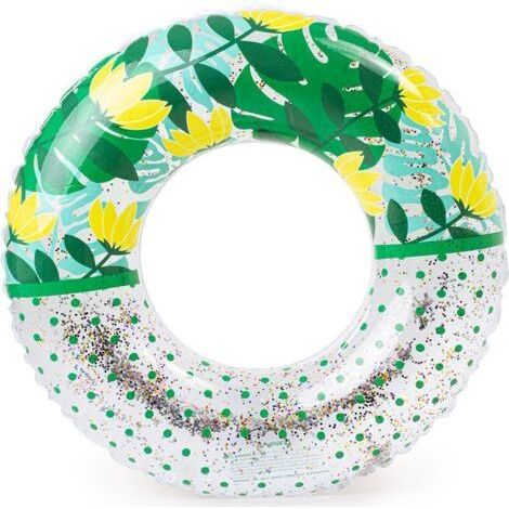 Natation pour les Enfants avec des Paillettes – gonflable, Bouée de 80 cm de feuilles-Chrom (1/5)