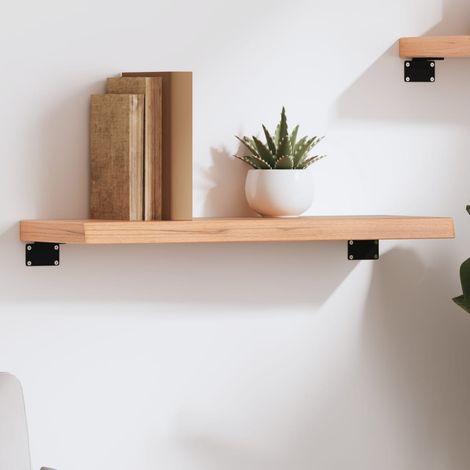 vidaXL Estante de pared madera de roble tratada marrón claro 60x20x4cm (1/5)