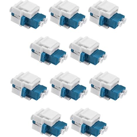 LC-Glasfaseradapter LC auf LC Duplex Multimode F/F Keystone-Koppler