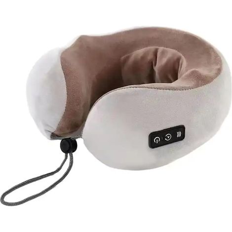 Masseur d'épaule Shiatsu d'oreiller de masseur de cou électrique portatif, tension de cou for soulager la douleur avec une chaleur apaisante for les voyages, la maison, l'avion, le bureau (1/5)