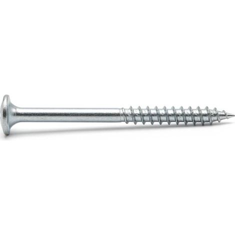 50 Vis De Construction À Tête Large Ct 06280 - 6X280 mm T30 Zingué Blanc - D-Work