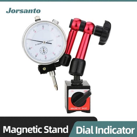 (Support magnétique A) Comparateur à cadran, support magnétique, comparateur d'alésage, support magnétique, micromètre, outils de mesure, indicateur de type d'heure, montre (1/5)