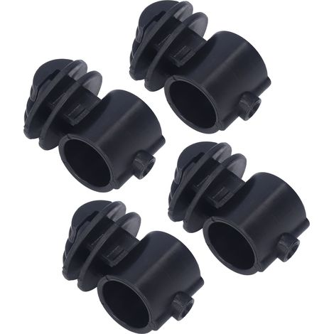 Lot de 50 vis isolantes de 2,1 cm pour système de grille à impulsions, accessoires pour tige de support de clôture électronique, noir. (1/5)