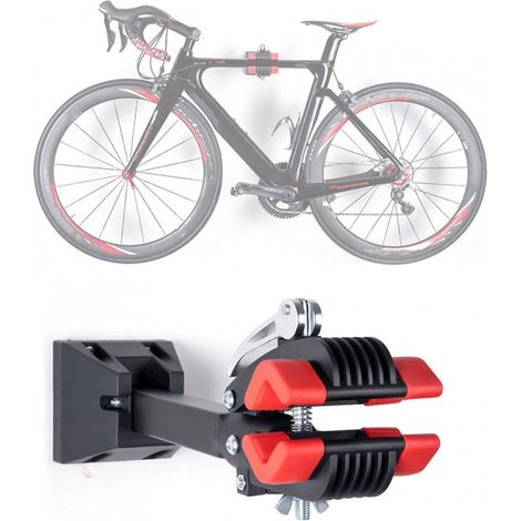 Soporte de pared para bicicleta / Portabicicletas, Montaje en pared / Sistema de suspensión, Plegable, Montaje en pared, Aluminio, 20 kg (1/5)