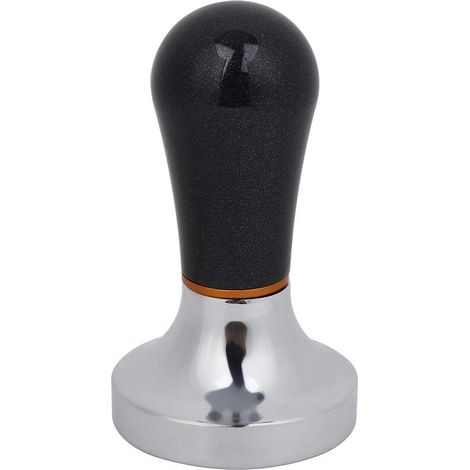 Cafetière en aluminium de 57 mm avec poignée, inviolable plat pour cafetière (noir) (1/5)