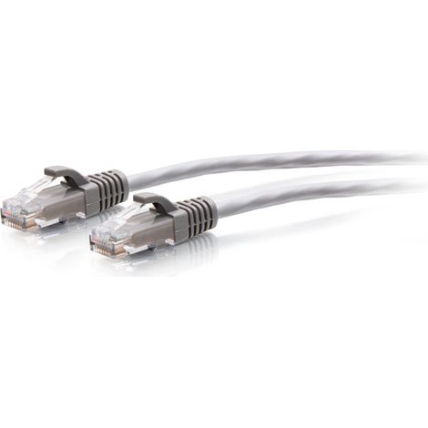 1ft/0.3m Cat6a Slim Patch 28AWG Gray C2G 1ft (0.3m) Cat6a Snagless Unshielded (UTP) Slim Ethernet Network Patch Cable - Gray - Cordon de raccordement - RJ-45 (M) pour RJ-45 (M) - 30 cm - 4.8 mm - UTP 