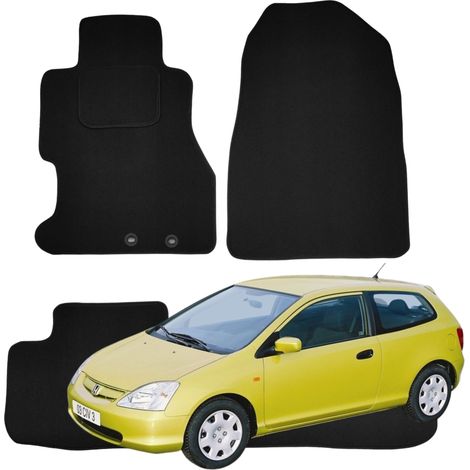 Alfombrillas de terciopelo para Honda Civic VII 2001-2005, limpiaparabrisas para coche B (1/5)