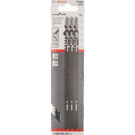 2608663314 - Set 3 lame per seghetto alternativo T 744 D Speed for Wood