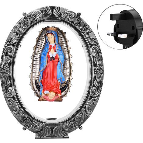 Magnetische, schwebende Marienfigur – Farbenfrohe Dekoration für Zuhause/Büro – Originelles Geschenk (UK-Stecker) (1/5)