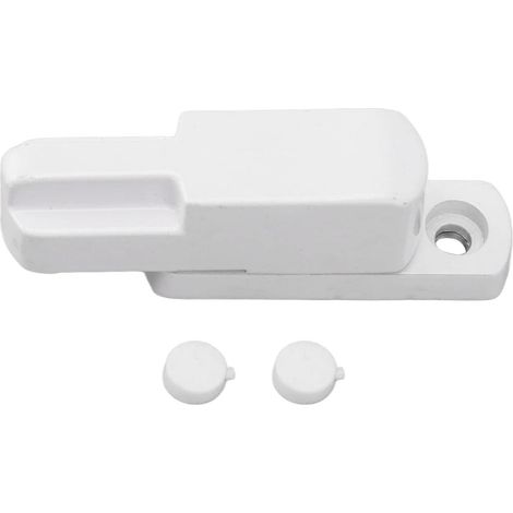 Verrou de fenêtre coulissante, verrou de sécurité enfant en alliage d'aluminium de type T, loquet antivol universel pour la sécurité de la maison (blanc) (1/5)