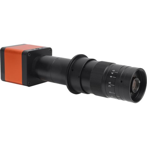Caméra de microscope numérique Full HD 30 MP 1080p 2K 60 ips avec objectif à monture C 10-180x pour usage industriel, prise AC100-240VEU (1/5)